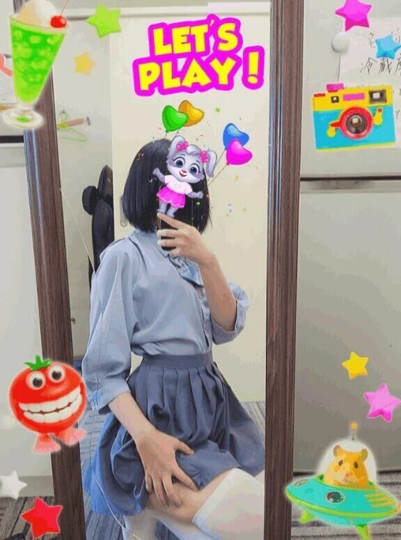 まる登校しました🖤