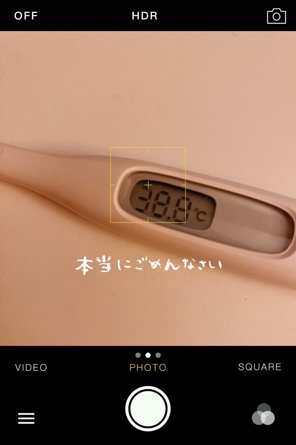 本当にごめんなさい