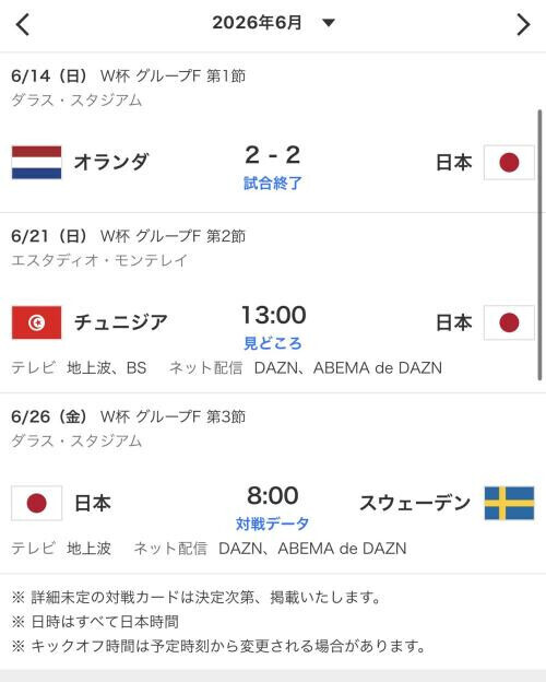 ワールドカップ⚽️だねー
