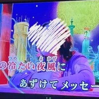 春の冷たい夜風に…