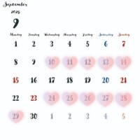 ?9月の予定?