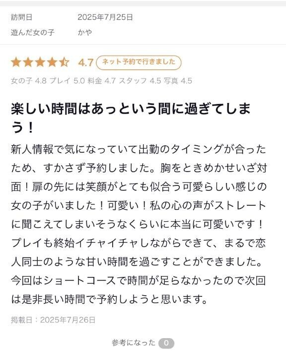 初口コミ???